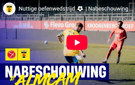 Nabeschouwing oefenduel tegen Almere City