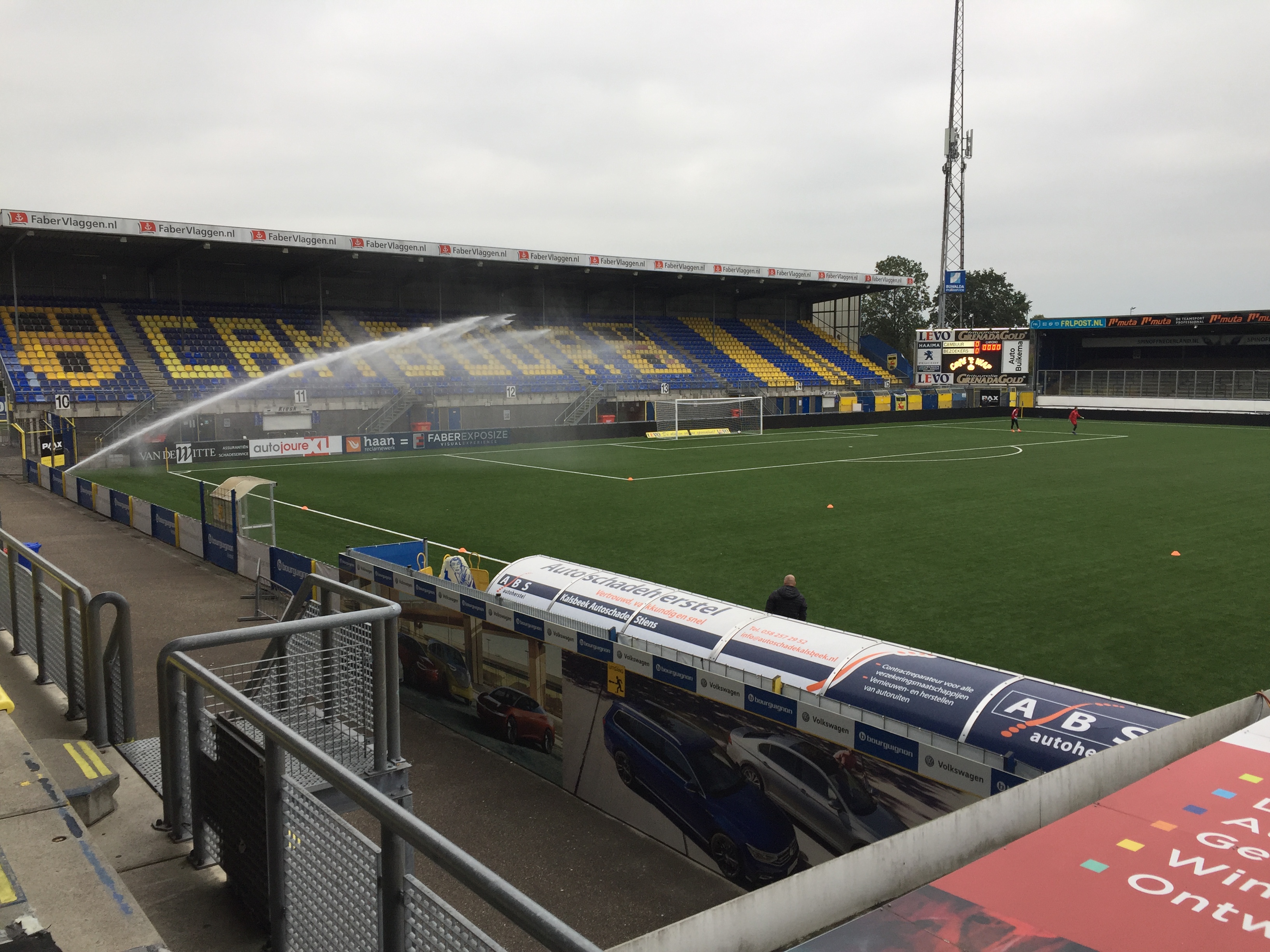 Vernielingen aangericht aan oude Cambuur stadion