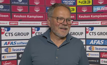 Henk de Jong en Thijs Jansen bij ESPN na Jong AZ - SC Cambuur