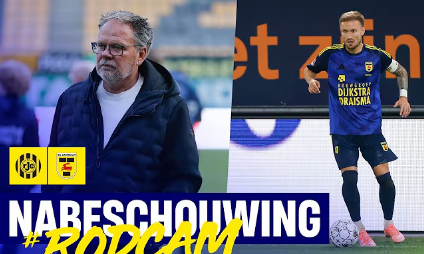 Henk de Jong en Mark Diemers na Roda JC - SC Cambuur