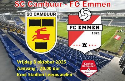 SC Cambuur bindt ook FC Emmen aan de zegekar