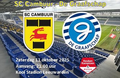 SC Cambuur wint van De Graafschap en is de nieuwe koploper in de KKD