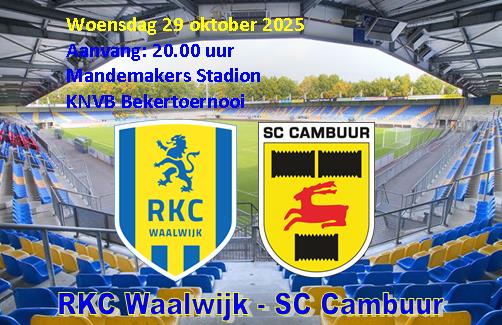 SC Cambuur verliest ook in bekertoernooi van RKC Waalwijk