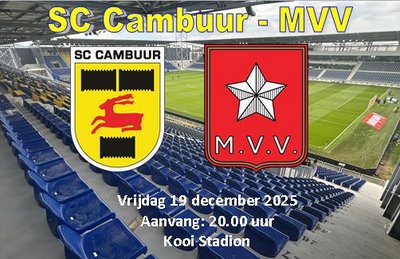 Ruime winst SC Cambuur op MVV Maastricht
