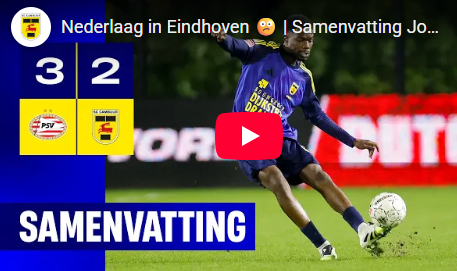 Samenvatting Jong PSV - SC Cambuur en reacties