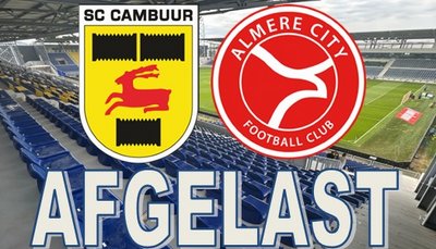 SC Cambuur - Almere City AFGELAST