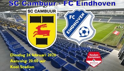 Winst voor SC Cambuur tegen FC Eindhoven