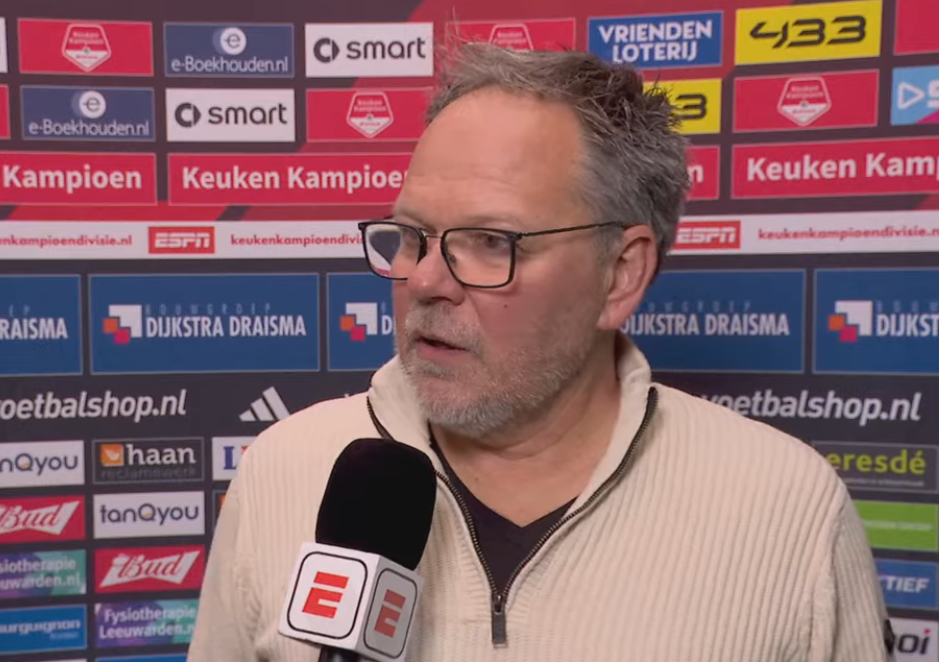 Henk de Jong en Remco Balk na SC Cambuur - Roda JC