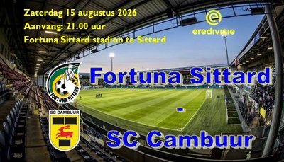 Voorbeschouwing Fortuna Sittard - SC Cambuur