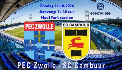 SC Cambuur neemt drie punten mee uit Zwolle