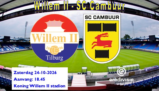 SC Cambuur boekt grootse winst in eredivisie ooit in Tilburg